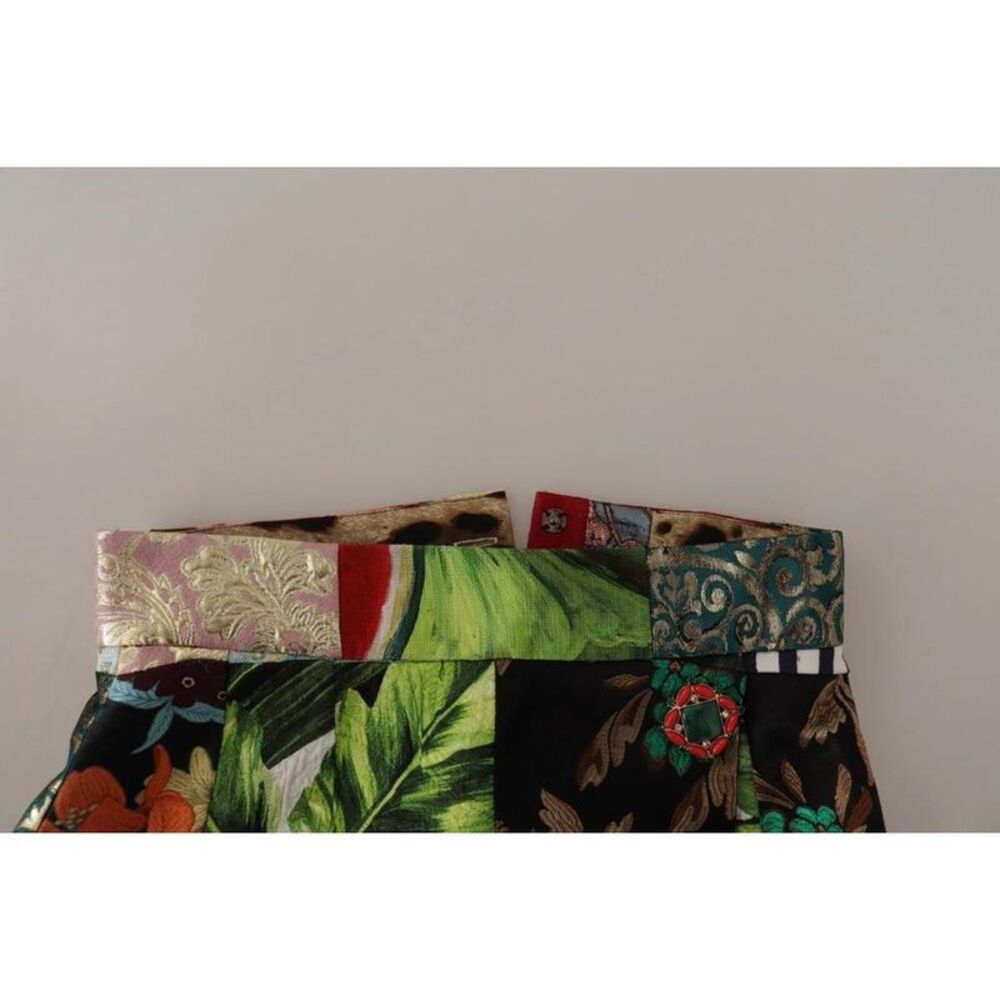 Dolce & Gabbana Patchwork Button Skirt Women Multicolor Skirts - Picture 6 of 6